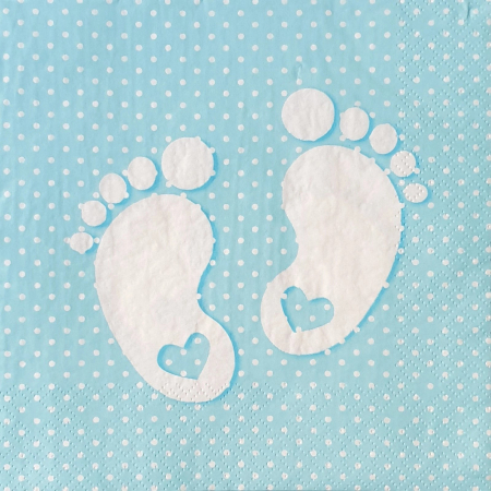 servetel-pentru-decoupage-33-x-33cm-talpi-bebe-cu-inima [1]
