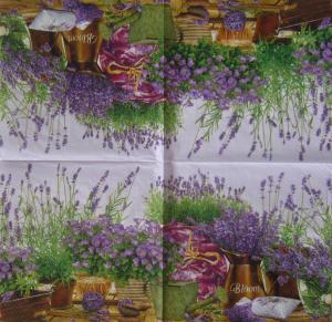 Servetel decorativ Maki - Lavanda [0]