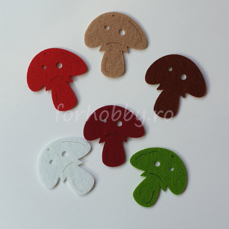 Flori, fructe, frunze - set-figurine-din-fetru-ciuperci-1