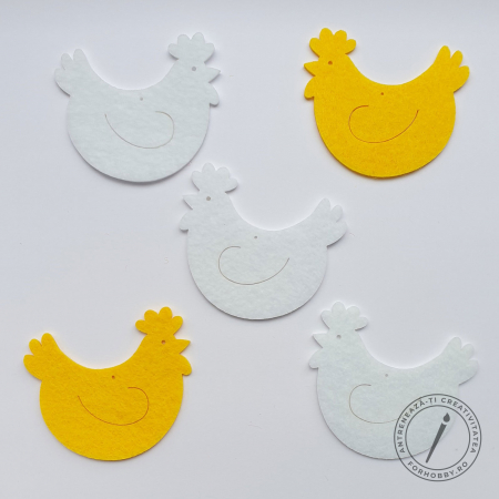 Figurine fetru - set-figurine-din-fetru-gaina