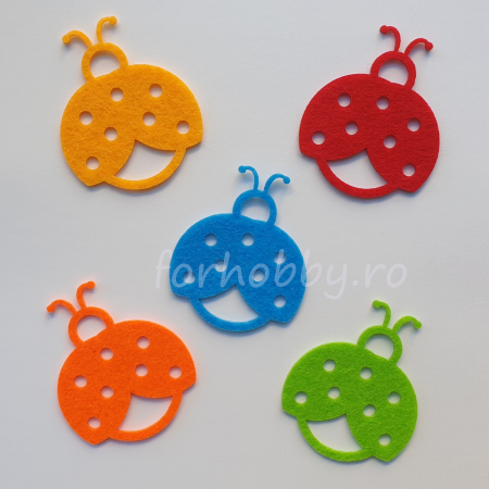 Fetru - set-figurine-din-fetru-buburuze-colorate
