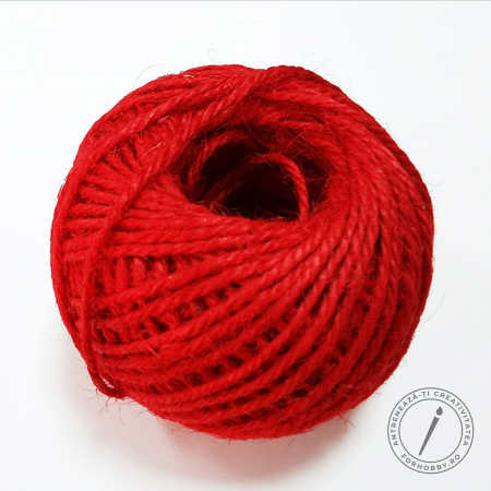 Snur/sfoara/fir - sfoara-colorata-din-iuta-2mm-50m