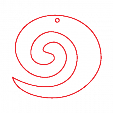 Decoratiune din lemn in forma de spirala [0]