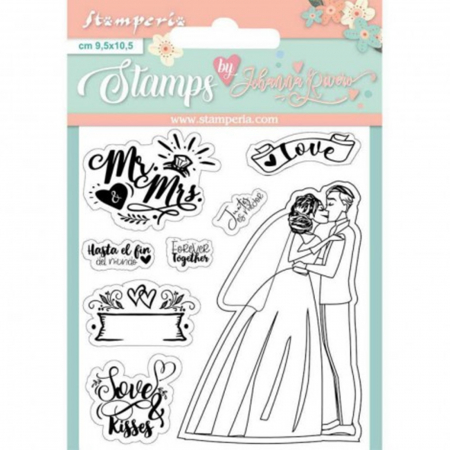 Stampile silicon - stampila-silicon-set-mr-and-mrs-stamperia-WTKJR25