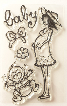 Stampile silicon - stampile-silicon-transparent-stamperia-mama-si-bebe-wtk062