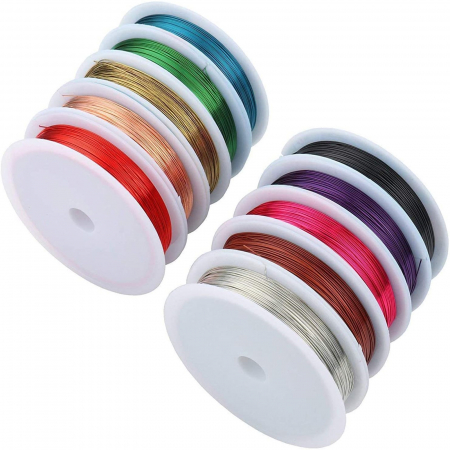 Margele si accesorii - sarma-modelaj-colorat-lacuit-0-40mm-50m