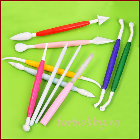 Ustensile modelare  - Set 10 piese cu 2 capete [2]