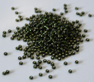 Margele nisip Preciosa Ornela 10/0 - Verde padure miez argintiu 57290 [1]