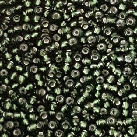 Margele nisip Preciosa Ornela 10/0 - Verde padure miez argintiu 57290 [0]