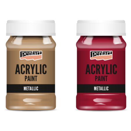 Culori, vopsele de baza - vopsea-acrilica-metalizata-100-ml-pentart