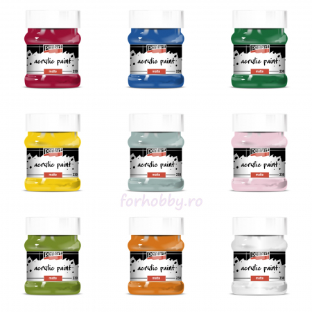 Arta plastica - vopsea-acrilica-mata-230-ml-pentart