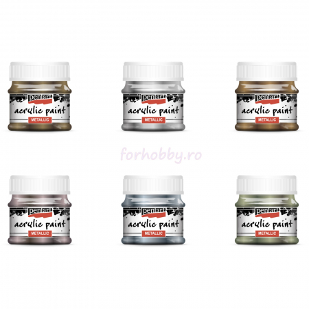 Culori acrilice - vopsea-acrilica-metalizata-sclipitoare-50-ml-pentart