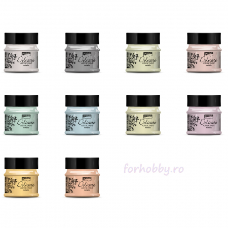Culori acrilice - vopsea-acrilica-metalizata-delicate-50-ml-pentart