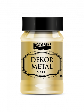 Culori acrilice - vopsea-decor-metal-mat-100-ml-pentart