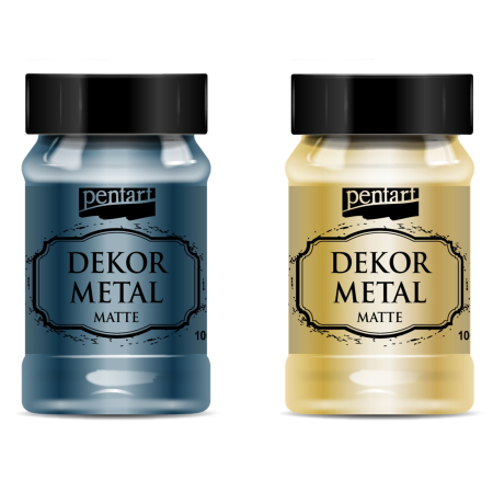Culori acrilice - vopsea-decor-metal-mat-100-ml-pentart