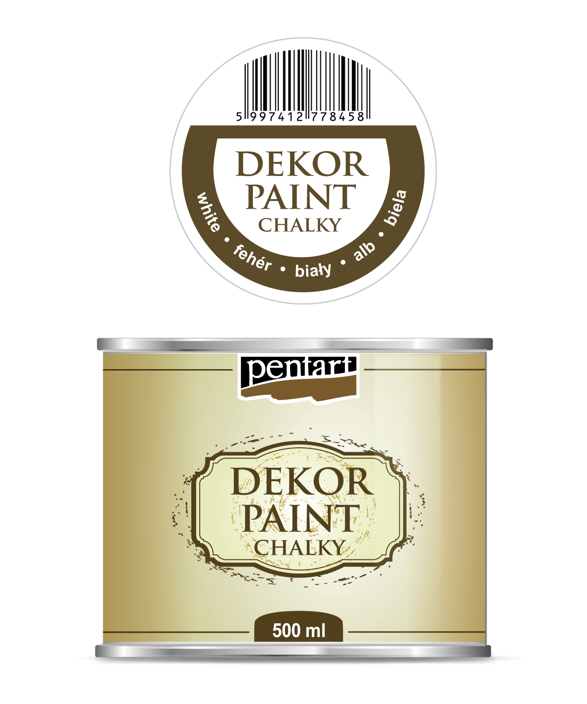 Culori acrilice - vopsea-decor-soft-chalky-500-ml-pentart