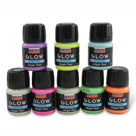 Culori, vopsele de baza - vopsea-fosforescenta-glow-in-the-dark-30ml-pentart
