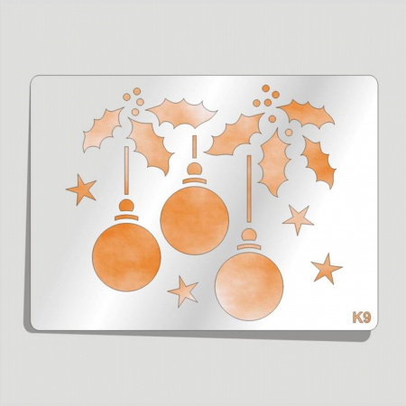 Sabloane plastic - Sablon plastic K9 - Globuri