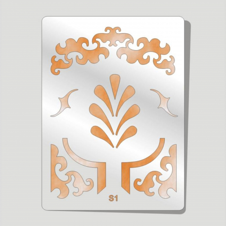 Sabloane plastic - Sablon plastic S1 - Ornament