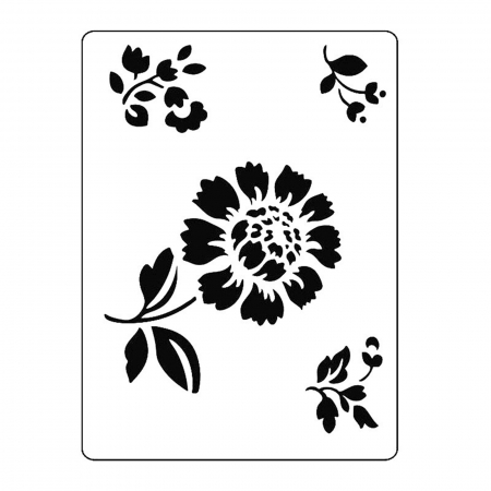 Sabloane plastic - Sablon plastic S11 - Bujori