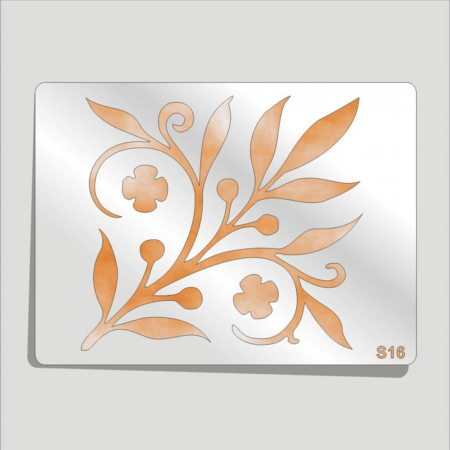 Sabloane plastic - sablon-plastic-s16-frunza