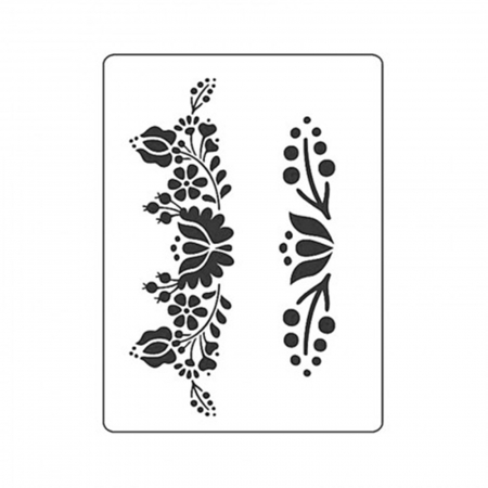 Sabloane plastic - Sablon plastic S26 - Model floral