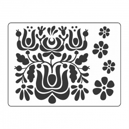 Sabloane plastic - sablon-plastic-s27-model-floral-mare
