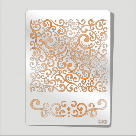 Sabloane plastic - Sablon plastic S32 - Spirala