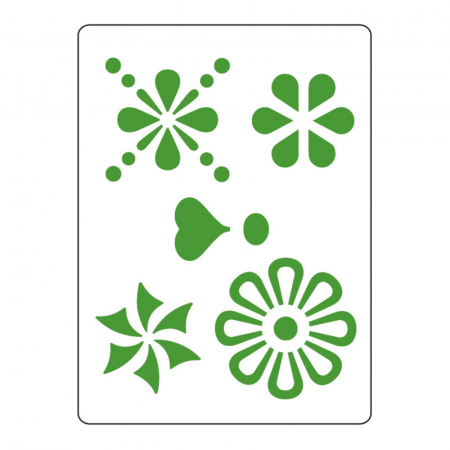 Sabloane plastic - Sablon plastic S8 - Flori