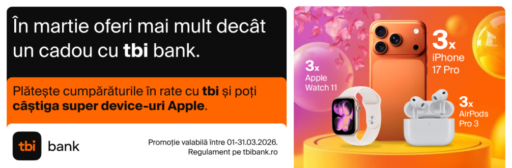 Luna cadourilor cu tbi – 1-31 martie 2026