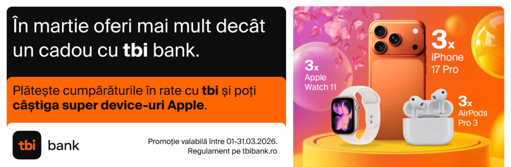 Luna cadourilor cu tbi – 1-31 martie 2026