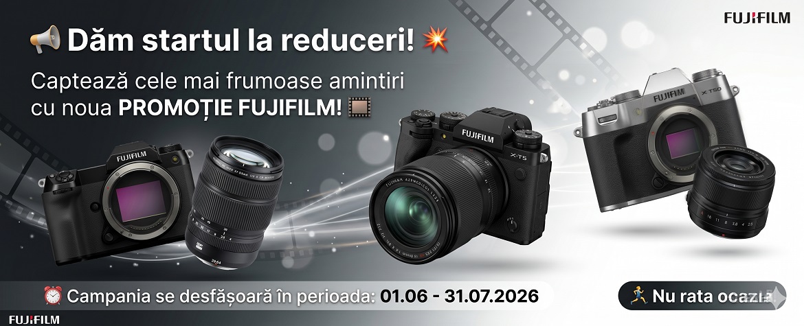 Promo Fujifilm Campania se desfășoară în perioada: 01.06 - 31.07.2026