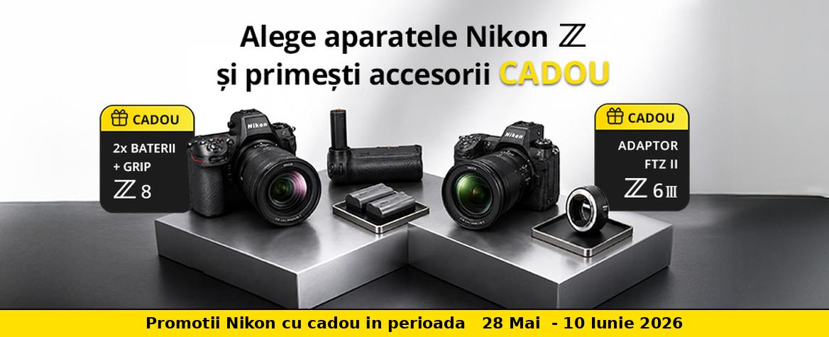 Campanie Promotionala in perioada 28 Mai - 10 Iunie 2026 la camerele Nikon Z