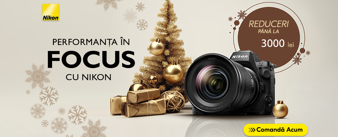 Campanie Promotionala de Iarna “Focus in performanta cu Nikon “ la Produsele din Gama Nikon Z In perioada 17 Noiembrie 2025 - 26 ianuarie 2026