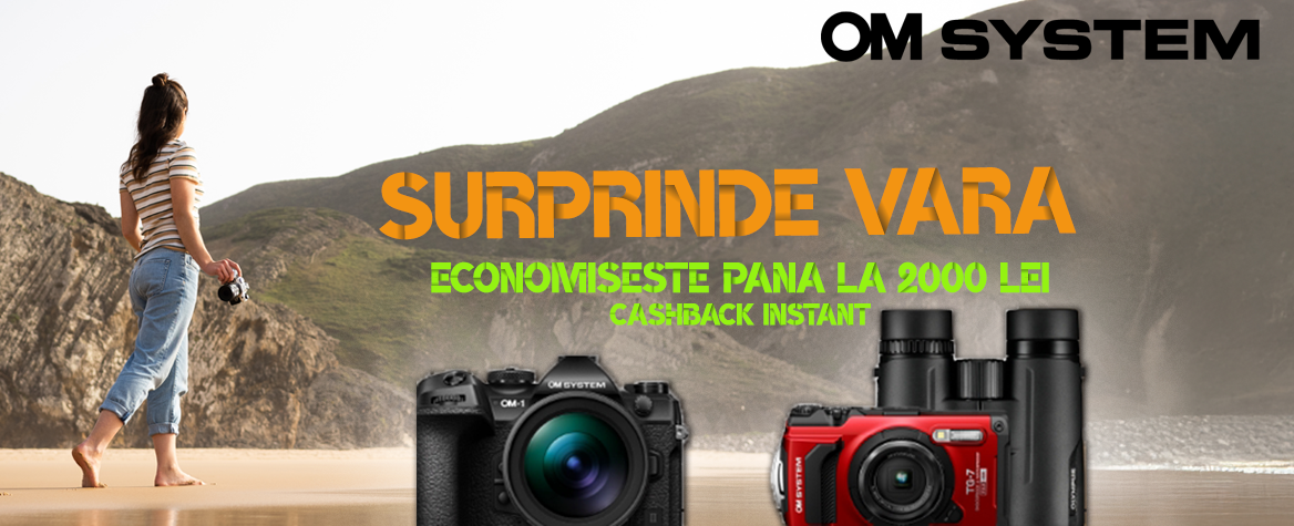 Cashback INSTANT la produsele OM System/Olympus - SUMMER INSTANT CASHBACK 2025