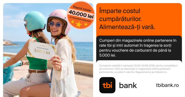 ⛽Campanie Online Mai-Iunie 2026 - Alimenteaza-ti vara cu tbi bank⛽