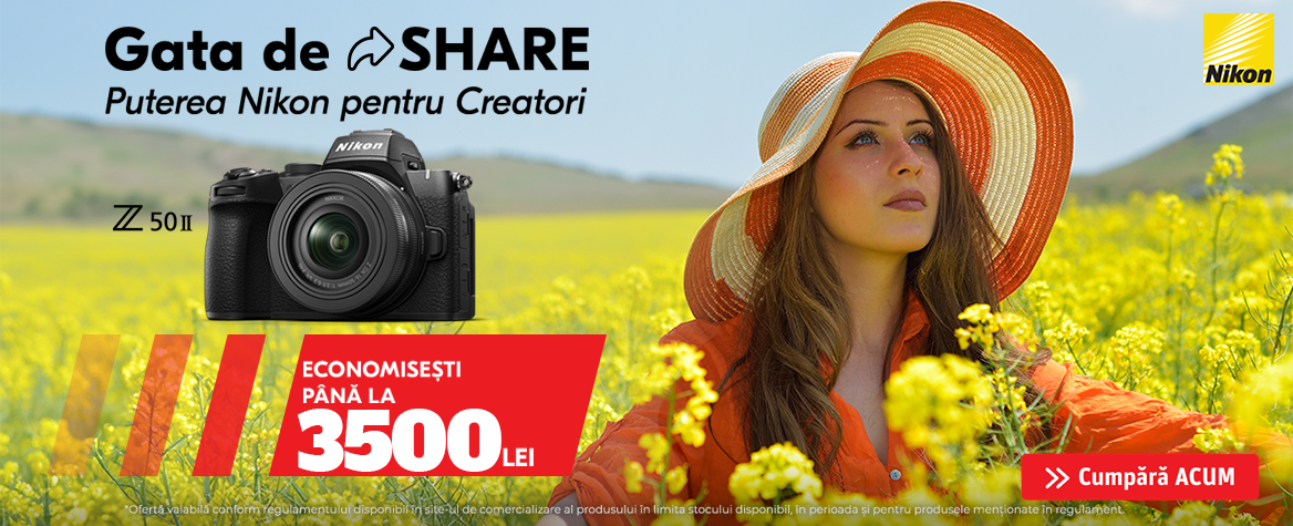 Campanie Promotionala de Primavara-Vara la Produsele din Gama Nikon Z In perioada 8 Mai –  18 August 2025