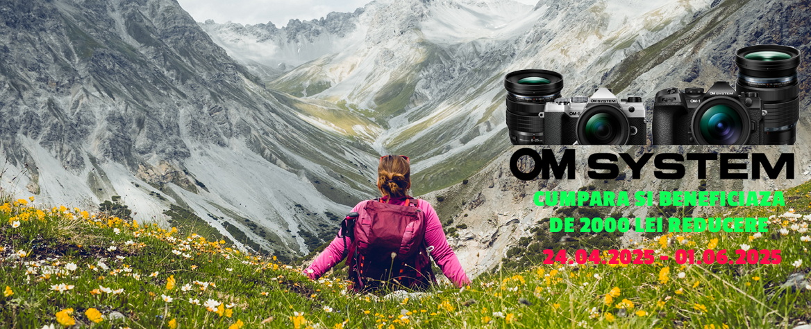 Campanie Promotionala la produsele OM-Digital Solutions - HIKING INSTANT CASHBACK 2025