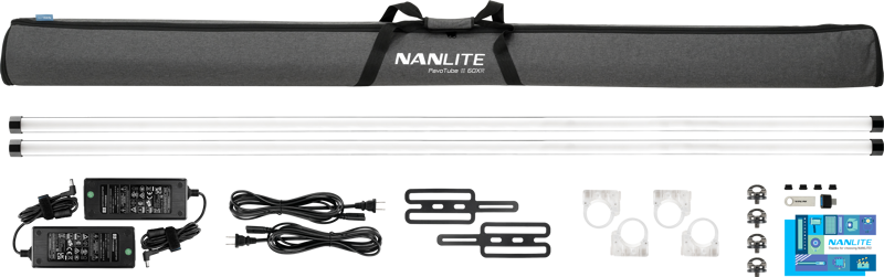 Nanlite PavoTube II 60XR –  KIT 2 BUCATI - Tub LED RGBWW Pixel de 8’ cu CRMX LumenRadio și control wireless complet [59]