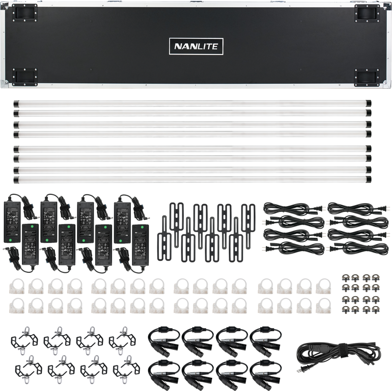 Nanlite PavoTube II 60XR –  KIT 8 BUCATI - Tub LED RGBWW Pixel de 8’ cu CRMX LumenRadio și control wireless complet [59]