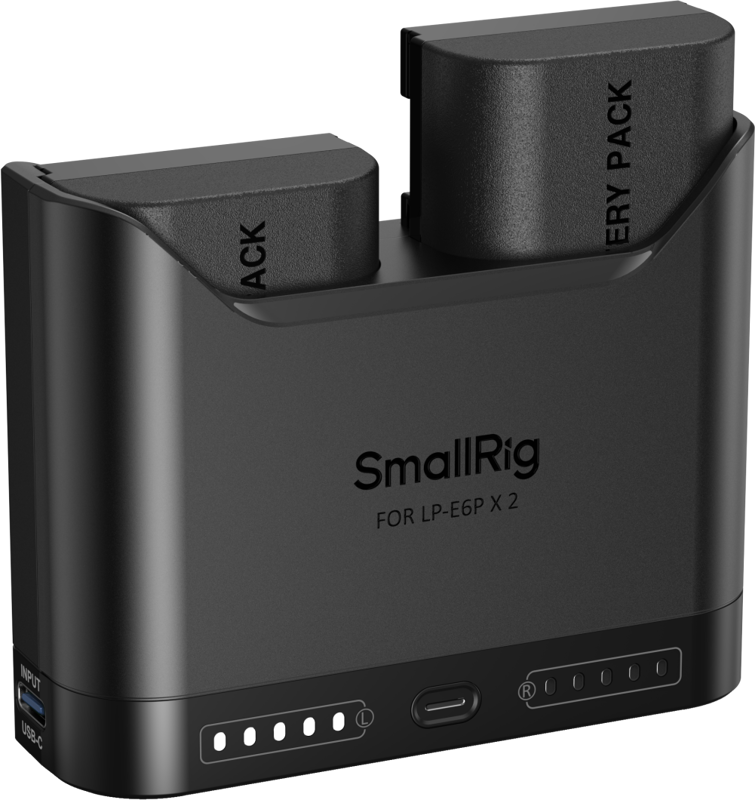 Kit Turbo SmallRig 5485: Încărcător 22.5W + 2 Baterii Canon LP-E6P [30]