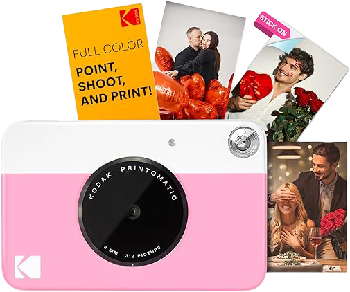 KODAK Printomatic Pink – Cameră instant 5MP, print automat ZINK fără cerneală [33]