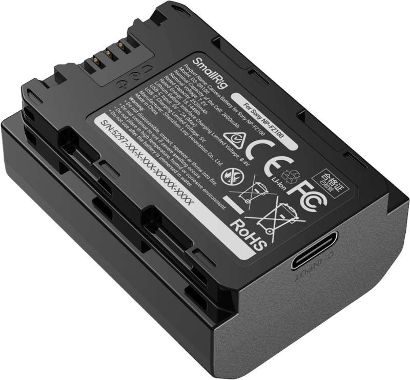 SmallRig 5297 USB-C Camera Battery with Power Display for Sony NP-FZ100 [9]