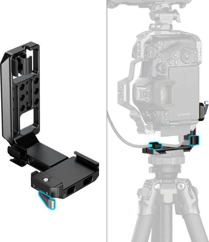 SmallRig 5594 – Placă de montare verticală cu suport tip Arca pentru cage și gimbal [36]