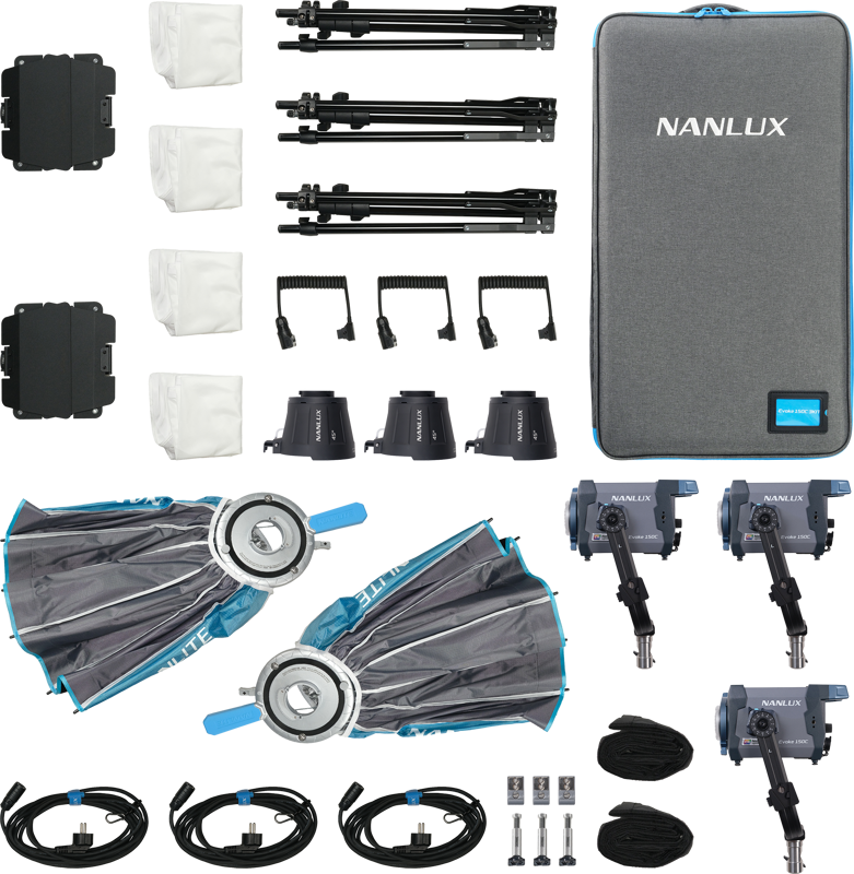 NANLUX Evoke 150C 3-Light Kit in Trolley Case [9]