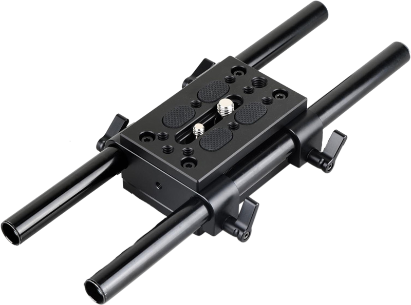 SmallRig 1798 Baseplate w/ Dual 15mm Rod Clamp - Placa de prindere cu cleme pentru slider [18]