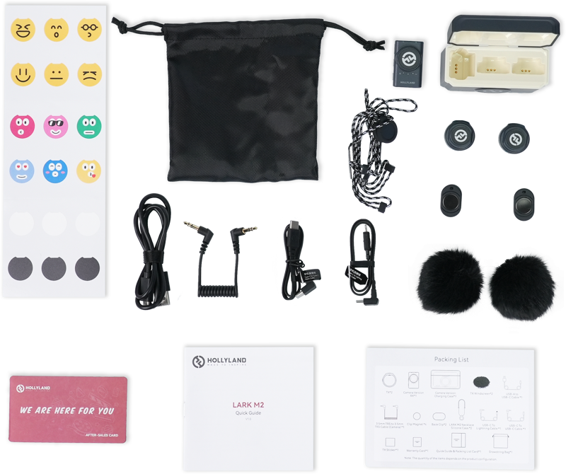 Hollyland Lark M2 Lark M2 Camera -  Microfon Lavaliera fără fir cu patina pentru camera  (Duo, Shine Charcoal) -  reportofon pentru cameră  (2,4 GHz) cu patina pentru camera [19]