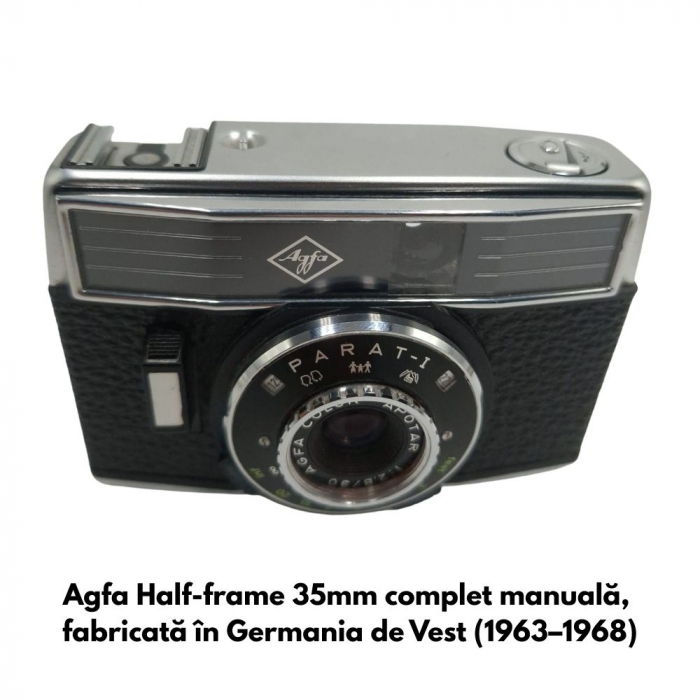 Agfa Parat I – Cameră foto half-frame 35mm complet manuală, fabricată în Germania de Vest (1963–1968) [2]