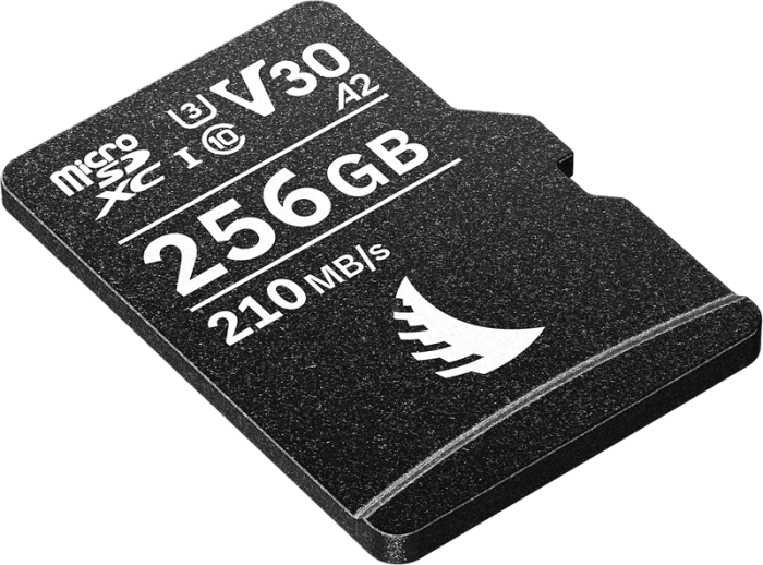 Angelbird microSD AV PRO MK2 A2 I R210/W140 (V30) 256GB – card microSDXC UHS-I 256GB viteză citire max 210 MB/s viteză scriere max și susținută 140 MB/s (Stable Stream), V30 [9]