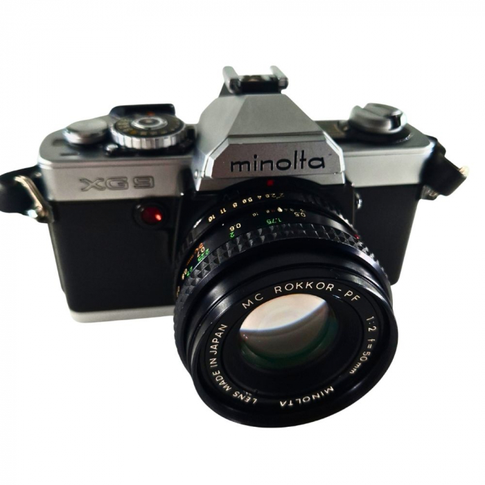 Cameră foto pe film Minolta XG 9 + Rokkor 50mm f/2 – Clasicul autentic analog [1]